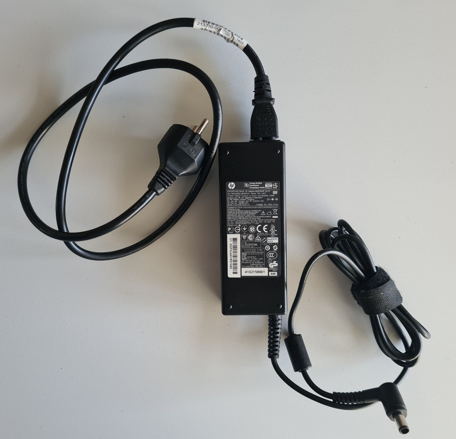 HP / Compaq 90W AC-adapter (laptop oplader) - Series TPC-LA5, Ophalen of Verzenden, Gebruikt, Hewlett Packard HP
