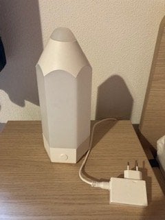 Nacht lampje, 7 verschillende kleuren,, Ophalen of Verzenden, Zo goed als nieuw, Lamp