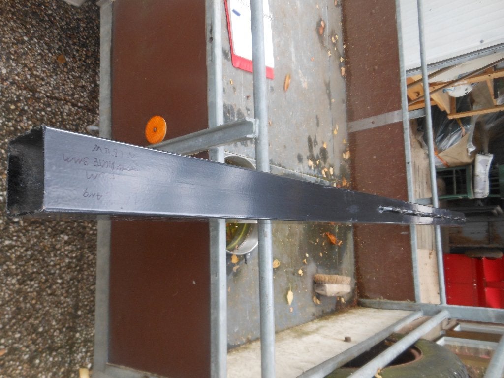 Zwarte metalen kokerbalk - 3mm dikte, Ophalen, Zo goed als nieuw, Minder dan 10 meter, Overige typen