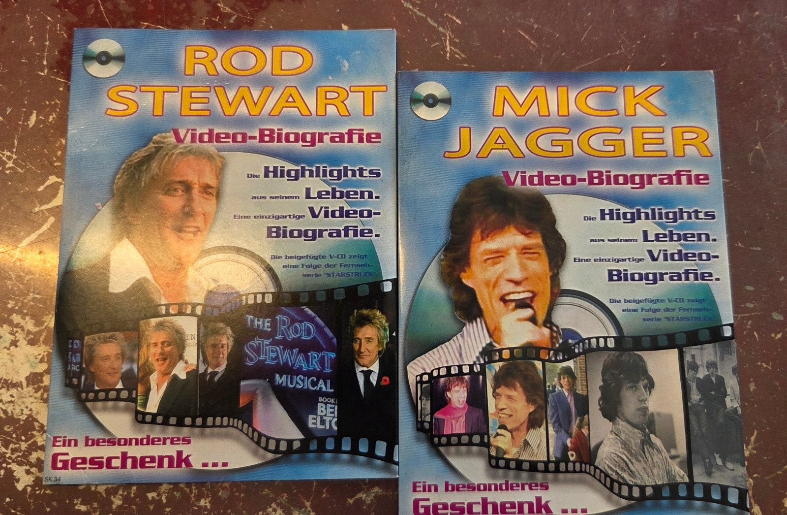 Rod Stewart & Mick Jagger Video-Biografie DVD's, Gebruikt, Duits, Ophalen of Verzenden, Alle leeftijden