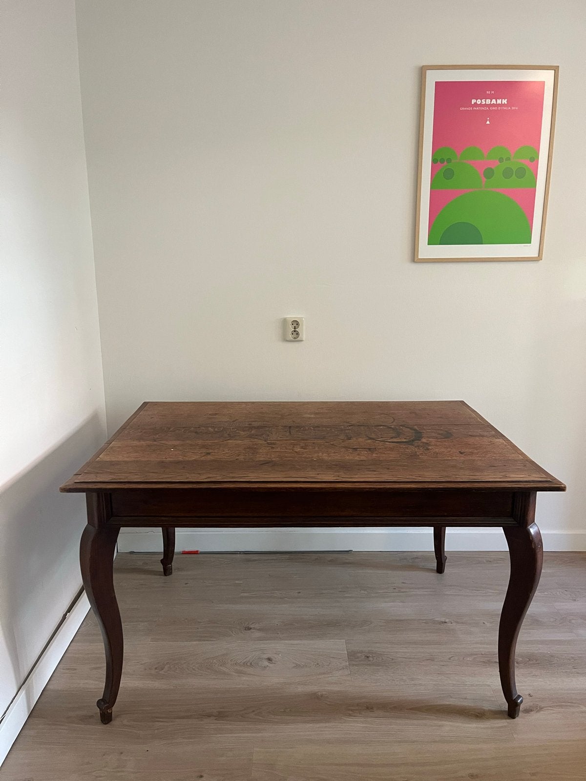 Antieke houten tafel - 130x90x75 cm, Ophalen