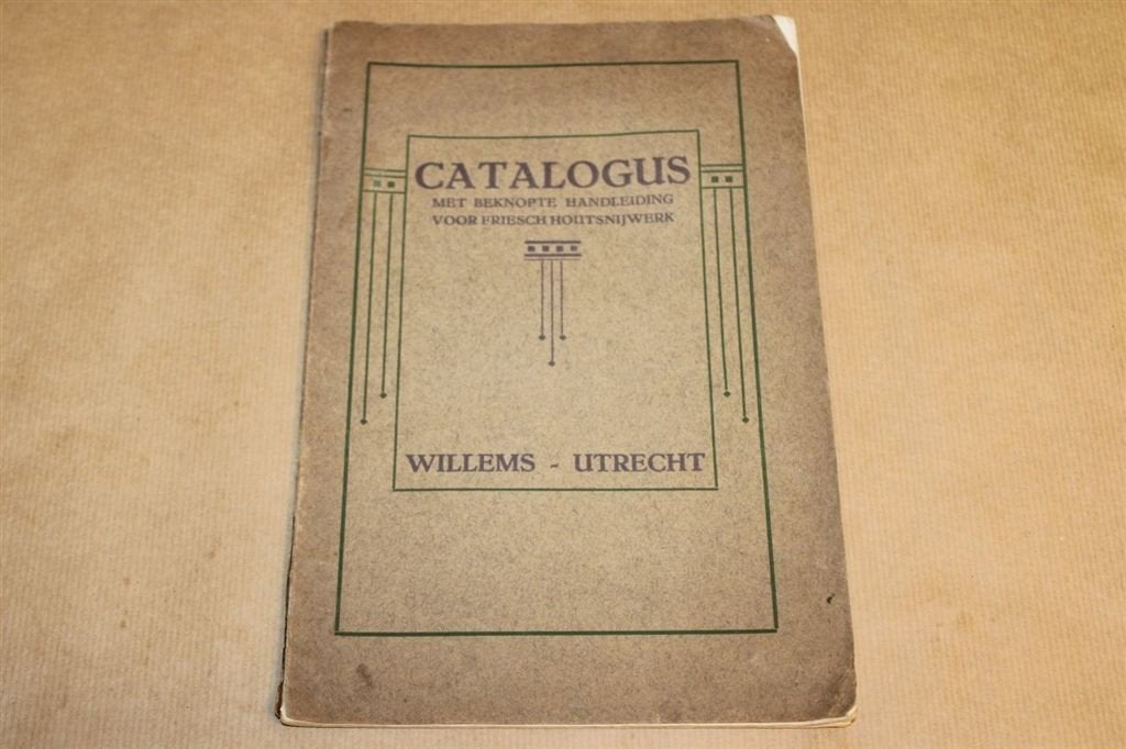 Catalogus Friesch houtsnijwerk + handleiding - 1923 !!, Boeken, Ophalen of Verzenden, Gelezen