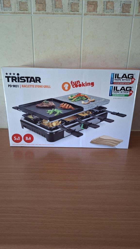 Tristar Raclette Stone Grill PD-9051 - Nieuw in doos, Ophalen of Verzenden