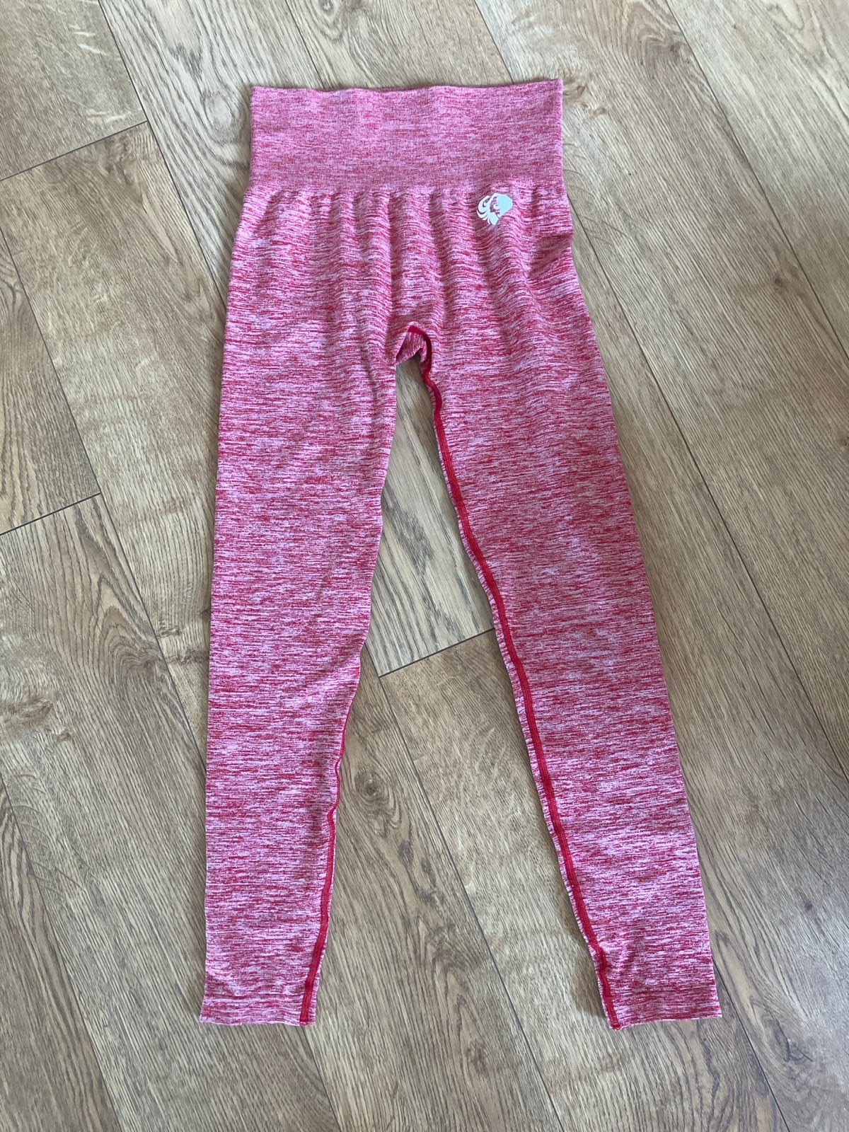 Gymshark Legging Rood/Wit Maat M, Maat 38/40 (M), Ophalen of Verzenden, Fitness of Aerobics, Gedragen