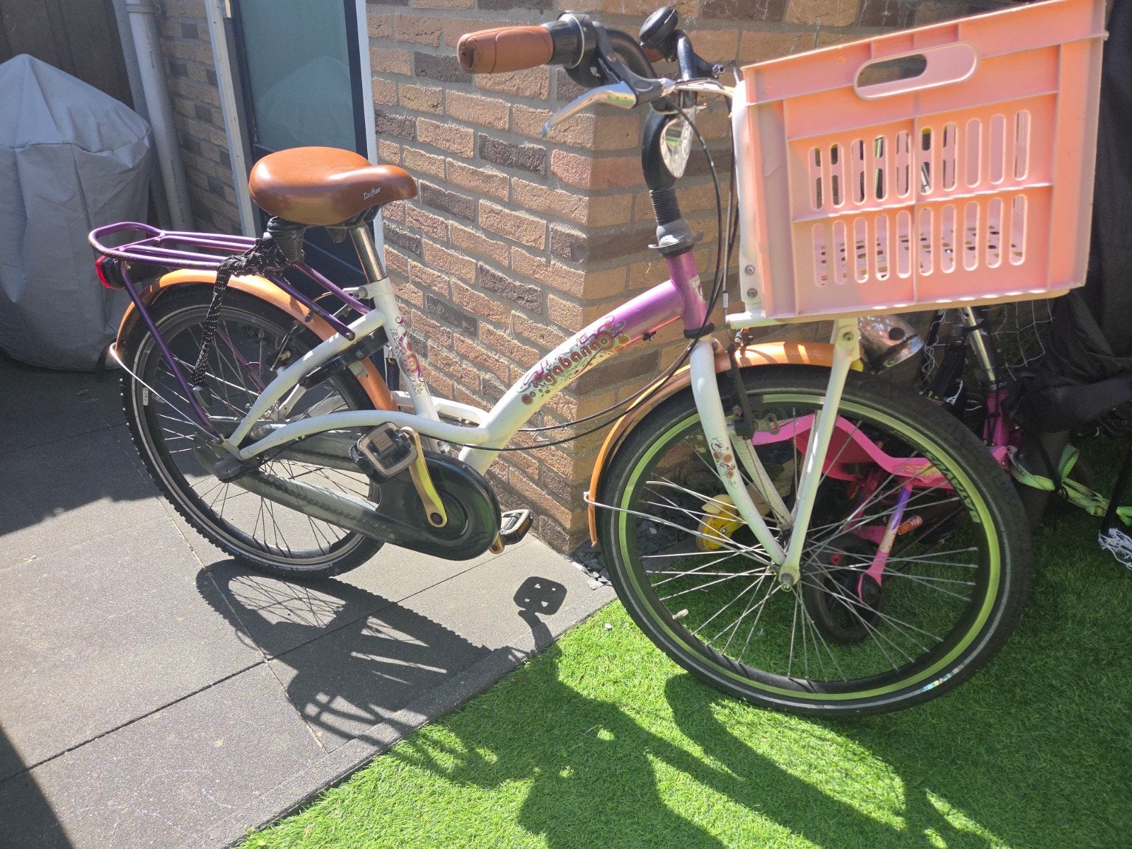 Fiets meisjes 8-10jaar T.e.a.b., Ophalen, Gebruikt, 20 inch, Handrem