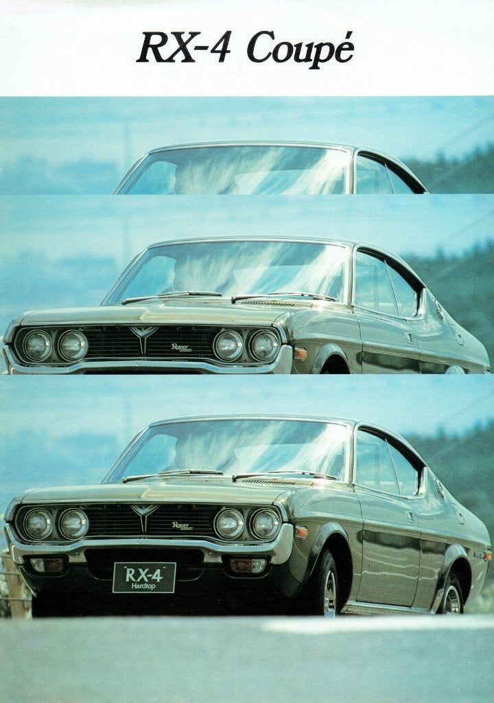 Folder Mazda RX-4 Coupé (Belgische uitgave - ca.1973), Boeken, Auto's | Folders en Tijdschriften, Verzenden, Gelezen, Mazda