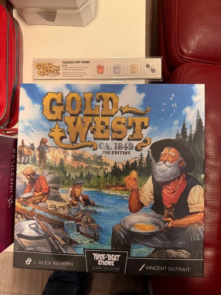 Gold West 2nd edition EN + Promo Seal, Een of twee spelers, Ophalen of Verzenden, Zo goed als nieuw
