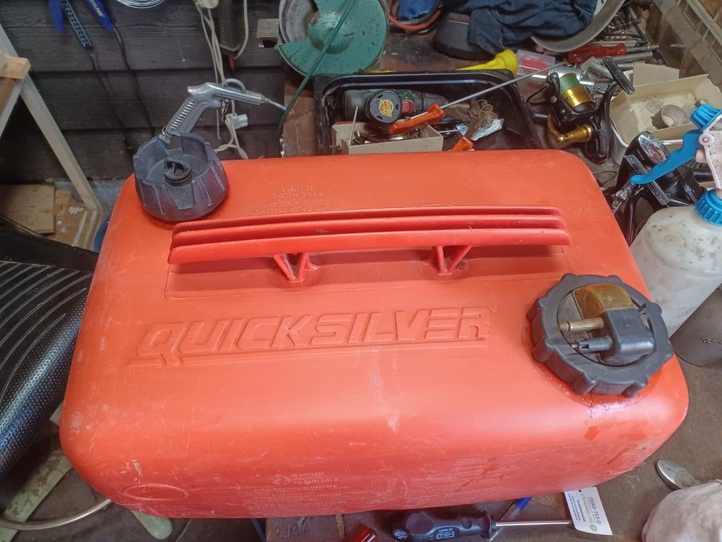 Quicksilver brandstoftank 25 liter met meter, Ophalen of Verzenden, Gebruikt, Motor en Techniek