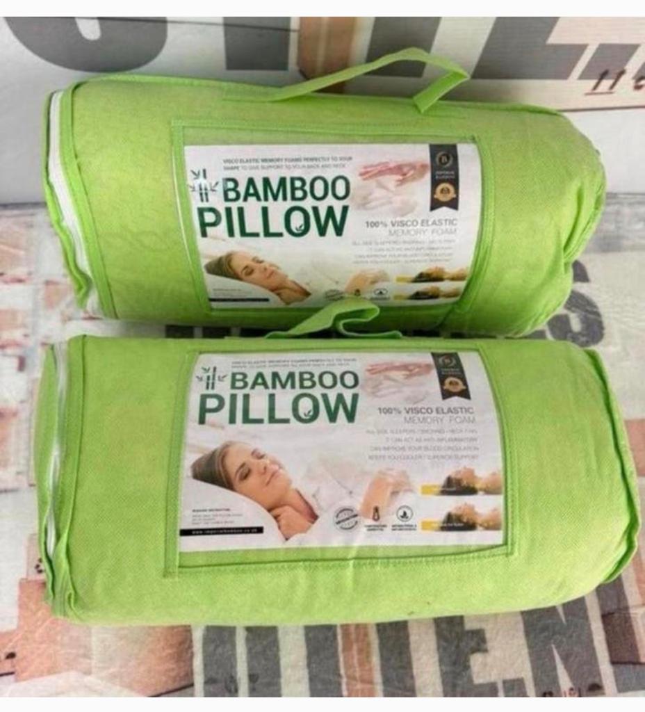 Bamboe Memory-Foam Kussen Bamboo kussens zacht comfort Nieuw, Wit, Nieuw, Ophalen of Verzenden, H
