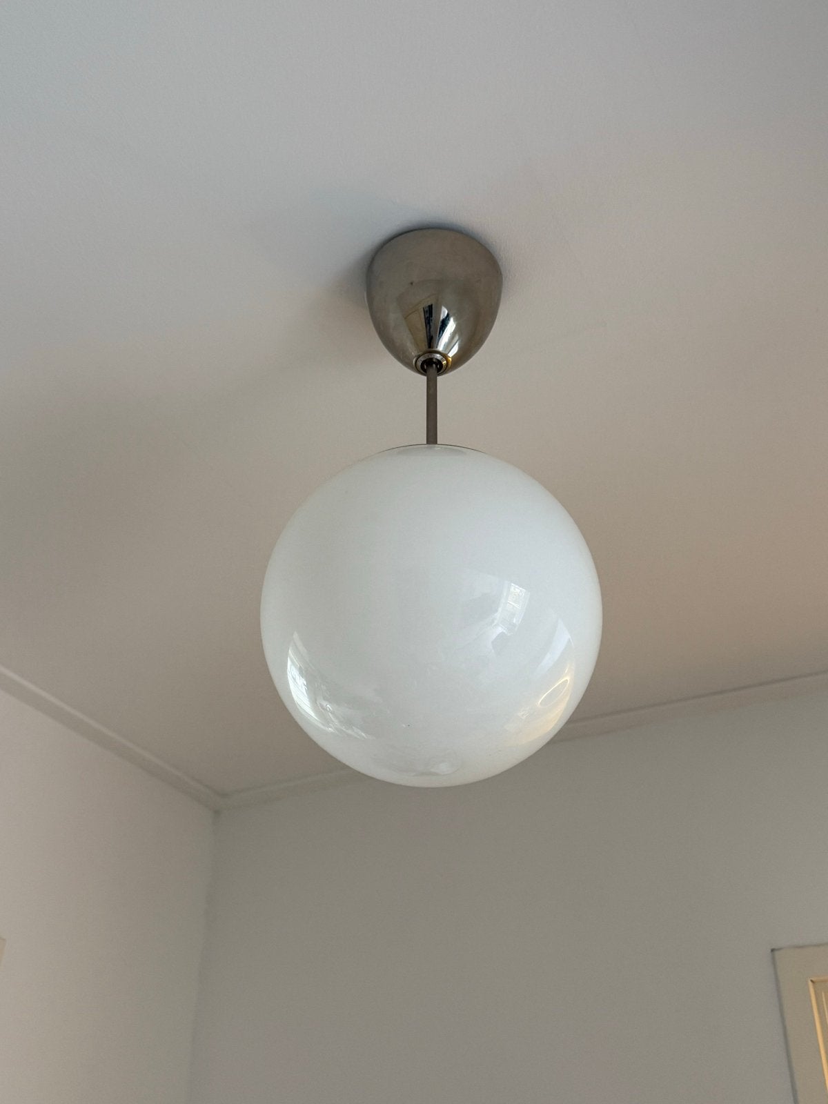 HÖLJES hanglamp Ikea - art deco, Ophalen of Verzenden, Zo goed als nieuw, Glas, E27 (groot)