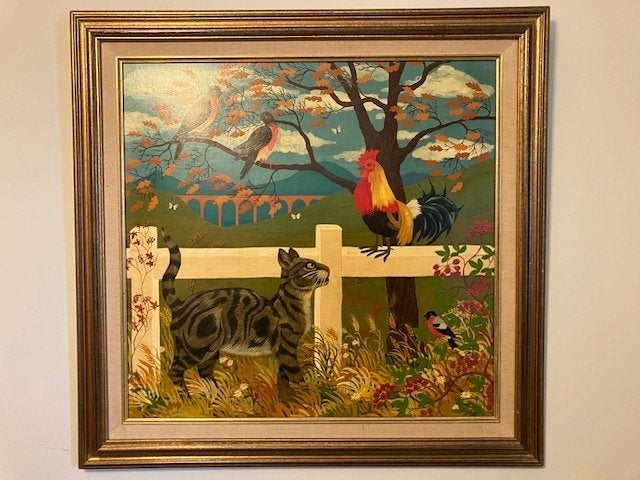 Sylvia Emmons schilderij, Ophalen, Overige stijlen, Dieren, Origineel werk