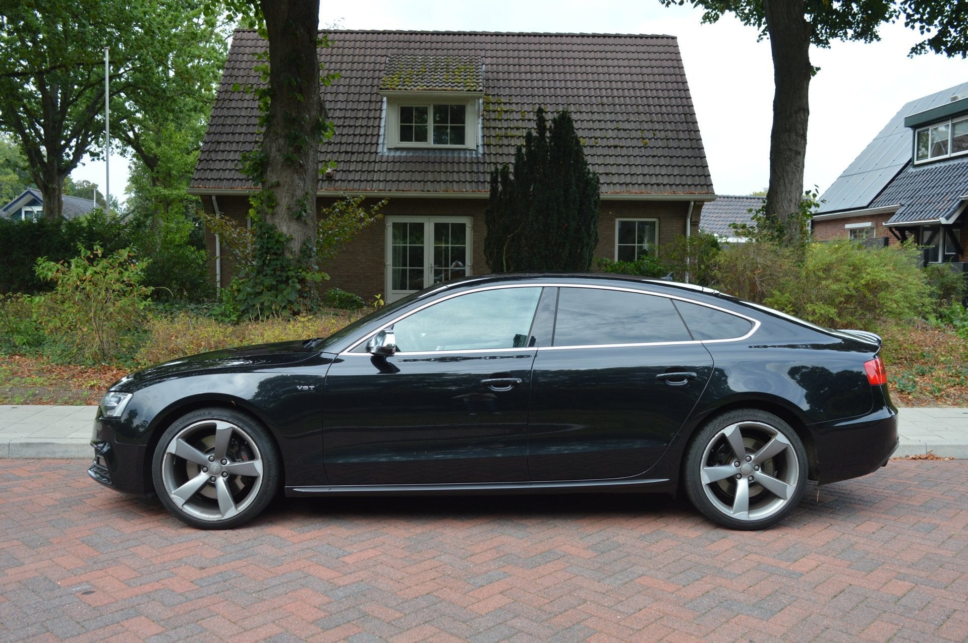 Audi A5 Sportback 3.0 TFSI S5 quattro dealer onderh/B&O, Auto's, Automaat, Gebruikt, Zwart, 4 stoelen