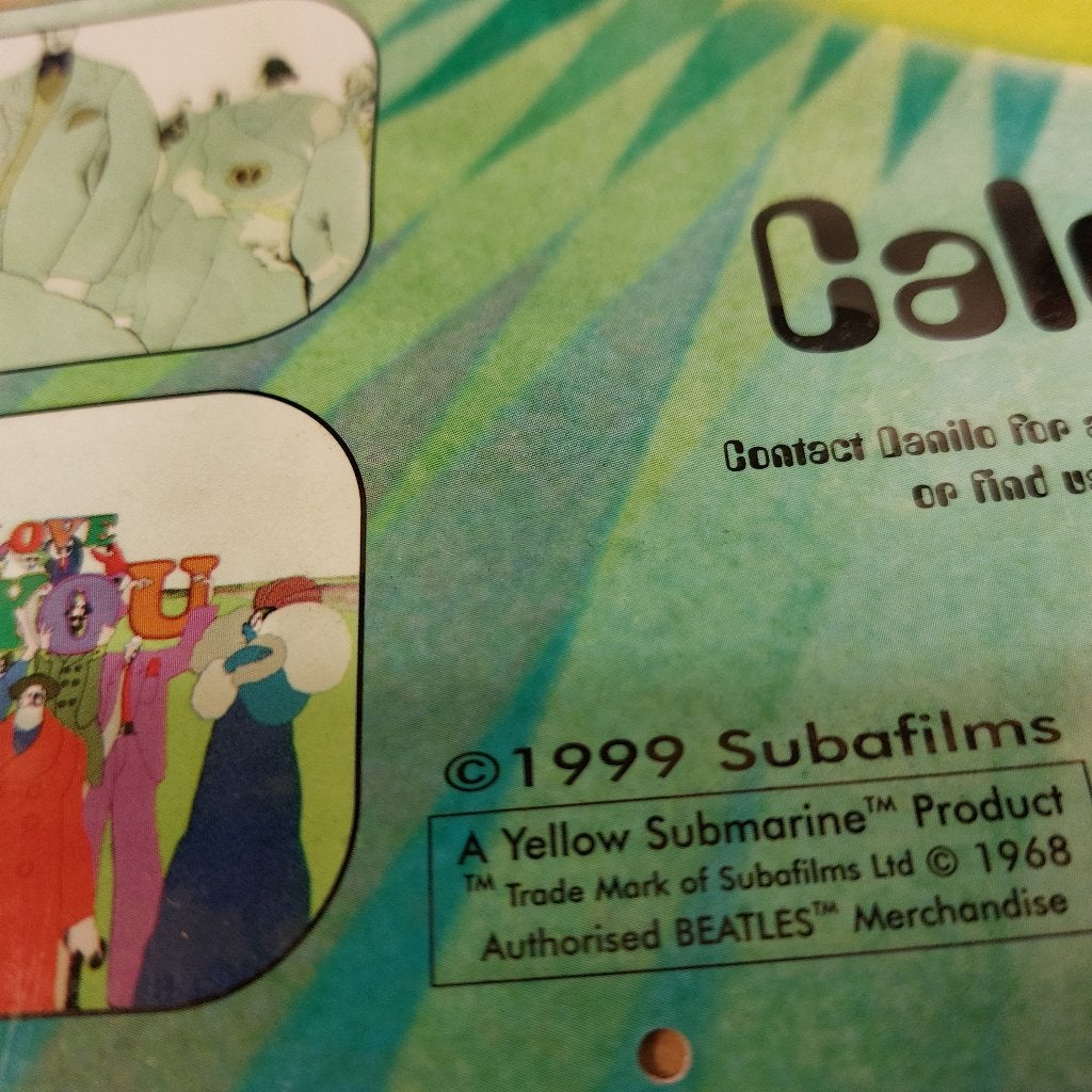 Beatles KALENDER Yellow Submarine 2000 GESEALED, Gebruiksvoorwerp, The Beatles, Verzenden, Nieuw
