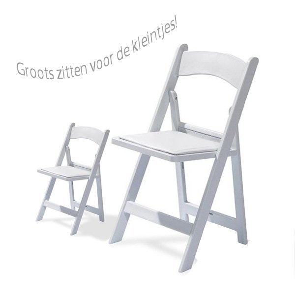TE HUUR -- prachtige witte W E D D I N G C H A I R S --, Ophalen of Verzenden, Zo goed als nieuw, Geboorte of Huwelijk