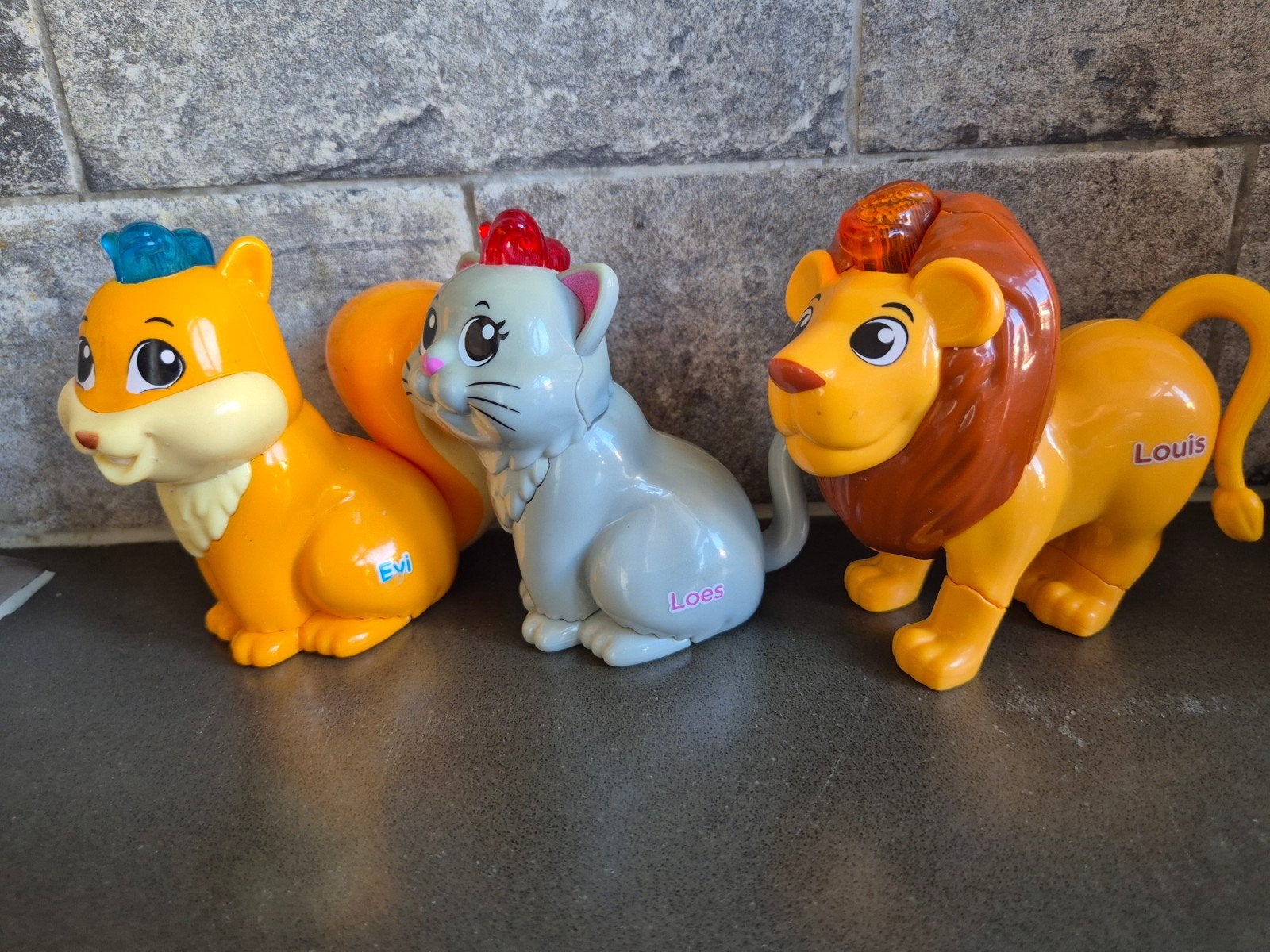 Vtech Zoef Zoef Dieren: Louis, Loes en Evi (3 stuks), Ophalen of Verzenden, Gebruikt, Overige typen, Met licht
