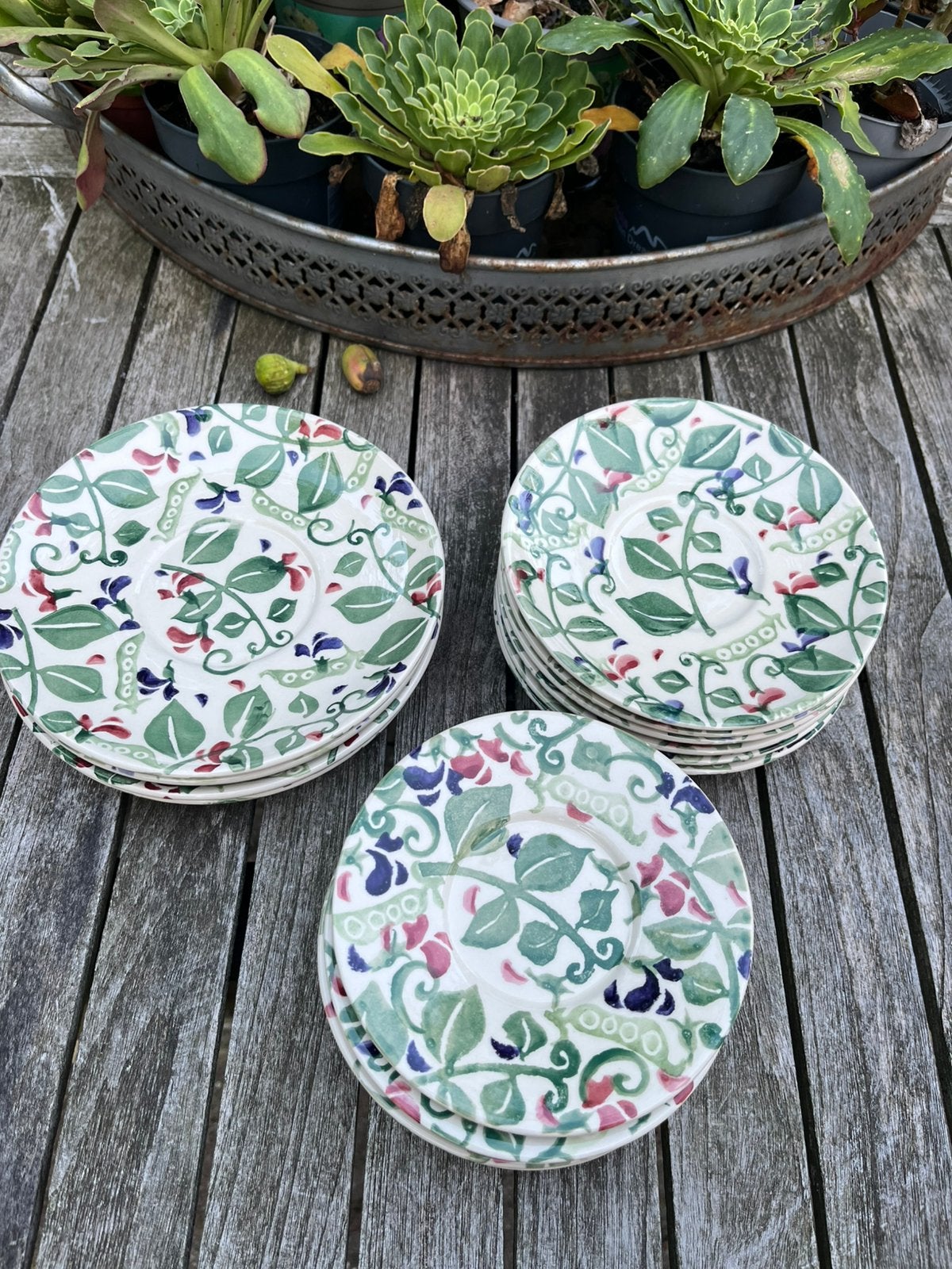 16 bordjes Sweet Pea, Emma Bridgewater, Ophalen of Verzenden, Zo goed als nieuw, Bord(en), Overige stijlen