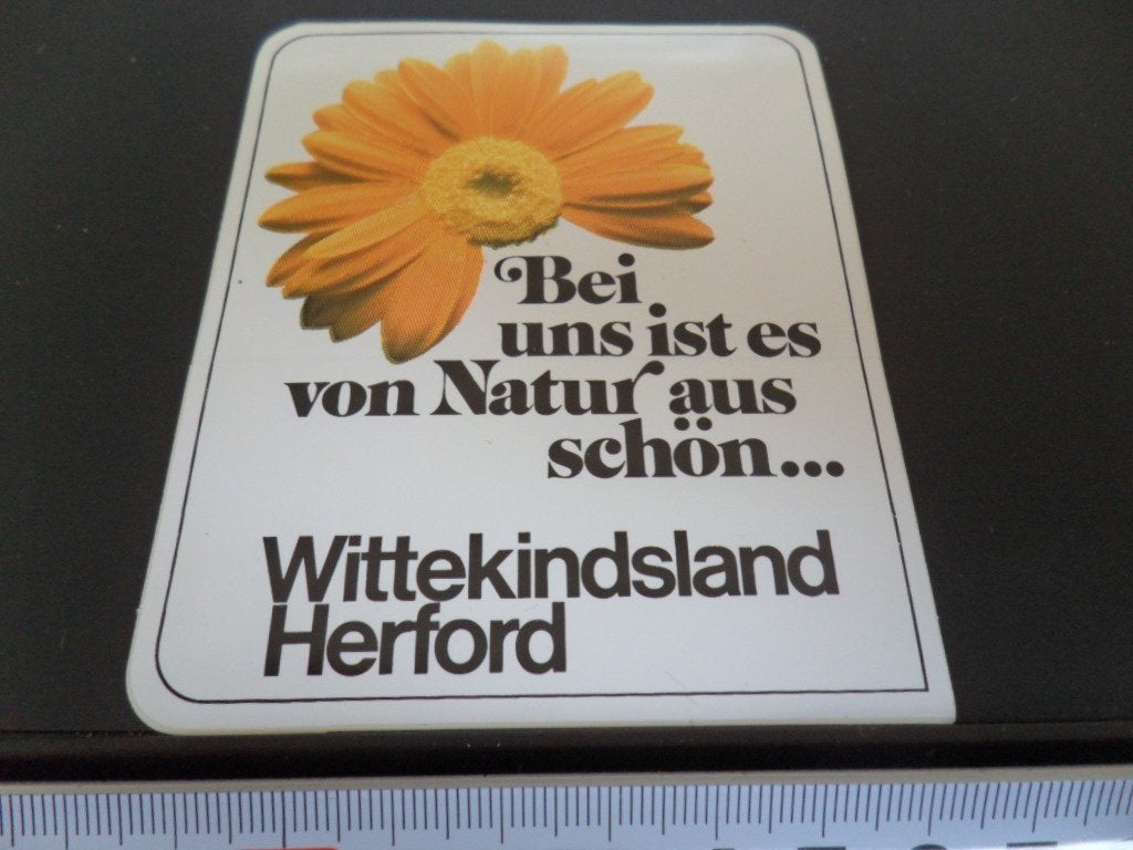 sticker Wittekindsland Herford  Bei uns ist es van Natur aus, Ophalen, Zo goed als nieuw