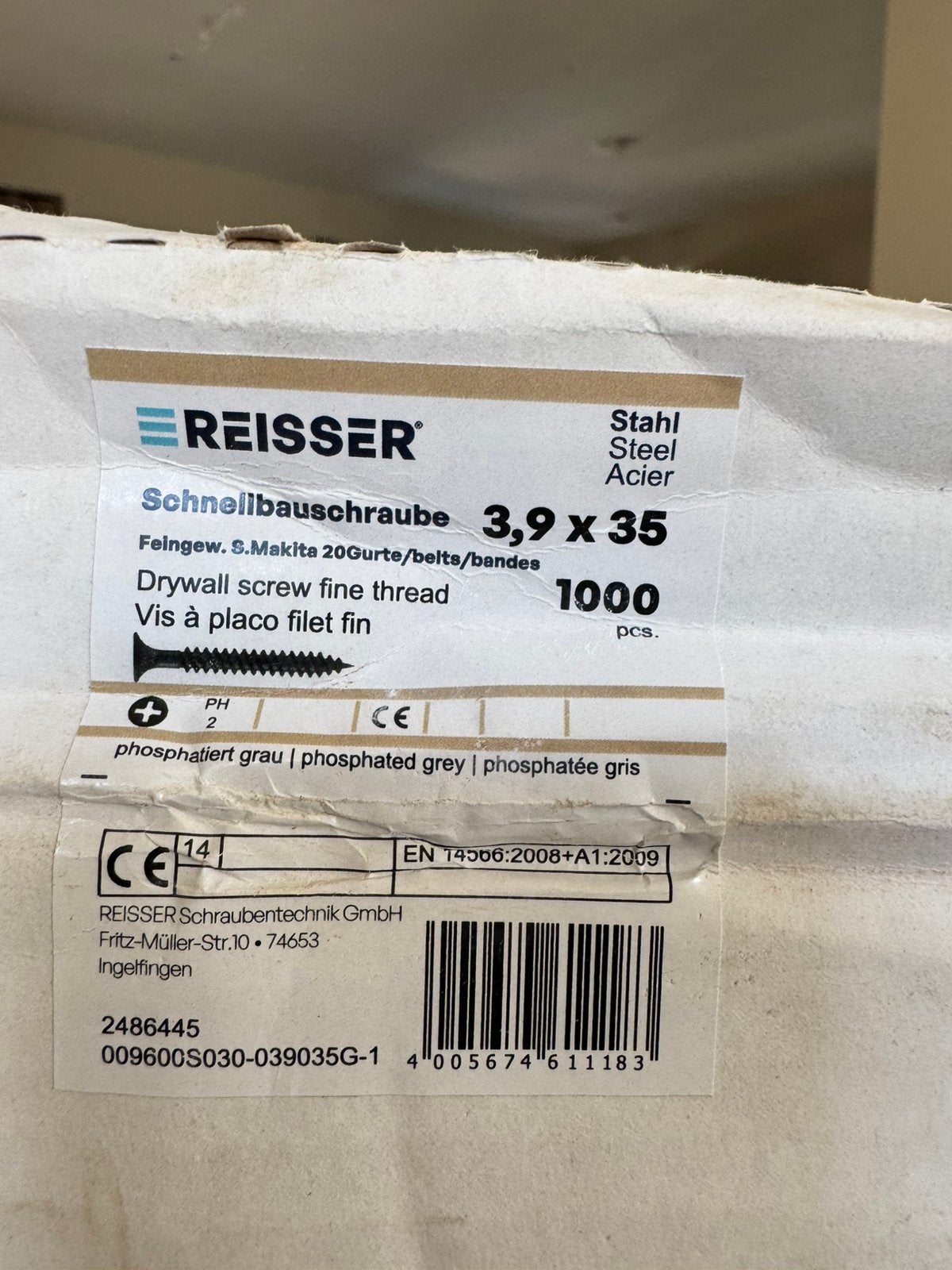 Snelbouw schroeven, voor band schroef machine 3.9x35, Overige materialen, 30 cm of meer, 50 tot 150 cm, Overige typen