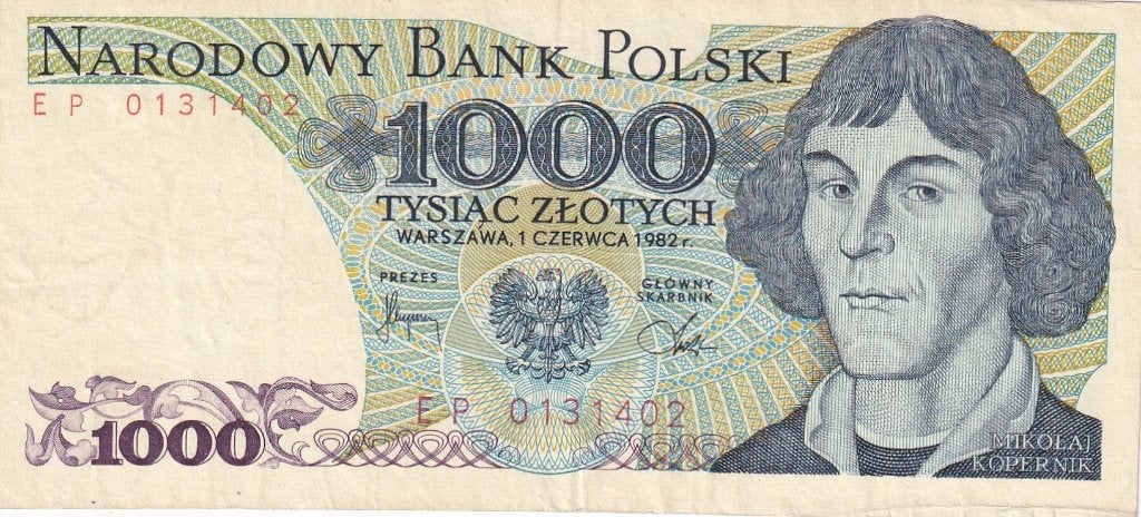 Polen 1000 zloty 1-6-1982, Verzenden, Polen, Los biljet