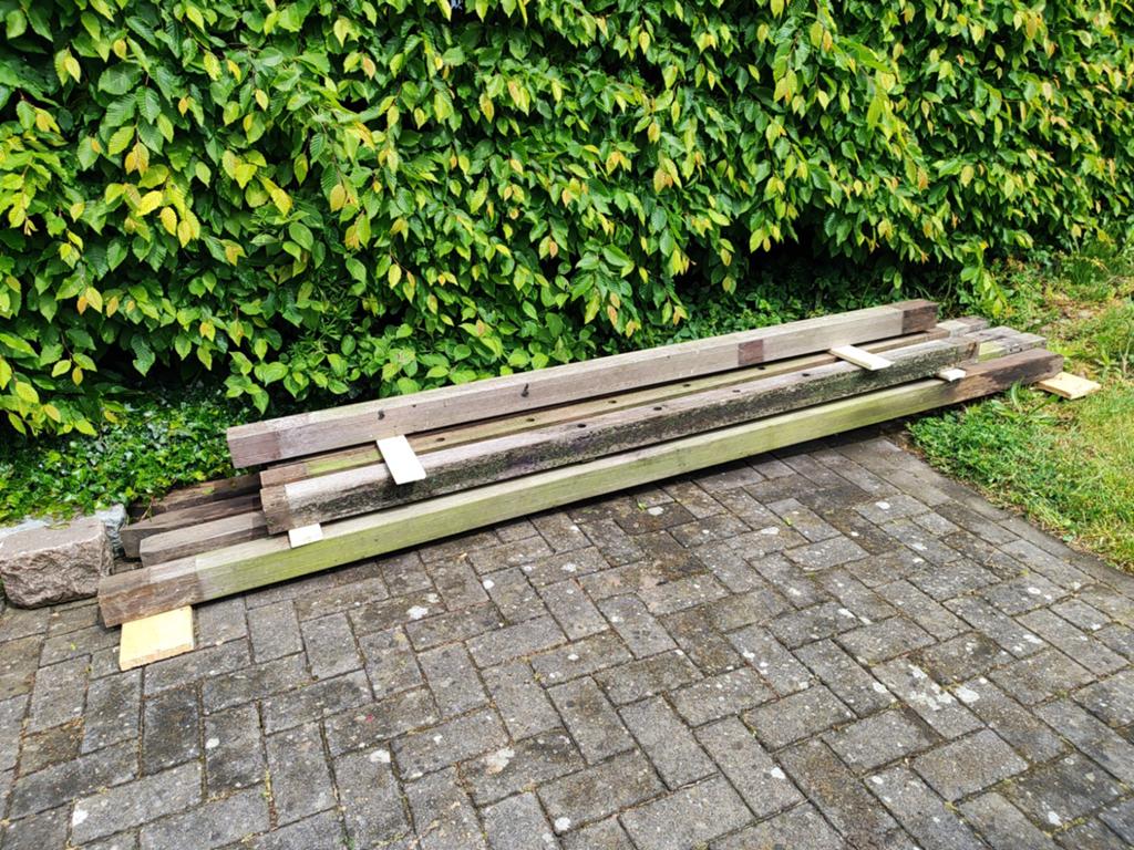 Azobe palen, Tuin en Terras, Palen, Balken en Planken, Ophalen, Minder dan 180 cm, Palen