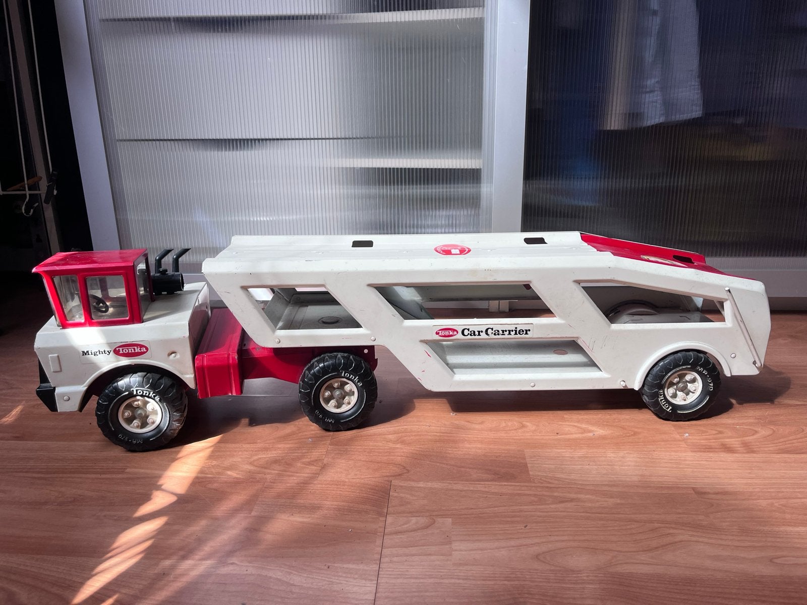 Vintage Mighty Tonka Car Carrier - Jaren '70, Ophalen of Verzenden, Gebruikt
