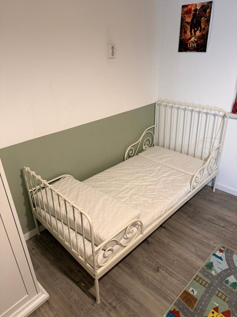 Meegroeibed, Kinderen en Baby's, Kinderkamer | Bedden, Gebruikt, 180 cm of meer, 70 tot 85 cm, Matras, Ophalen