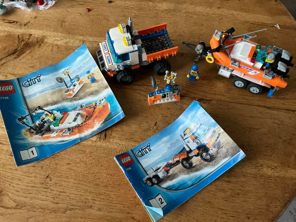Lego City Coast Guard Set 7726 met instructieboekjes, Kinderen en Baby's, Speelgoed | Duplo en Lego, Ophalen, Gebruikt, Complete set