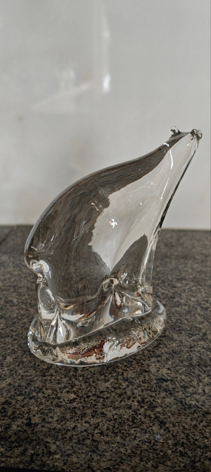 Moderne glazen ijsbeer - 10cm hoog, Glas, Minder dan 20 cm, Ophalen of Verzenden, Zoogdier