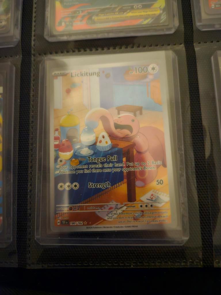 Pokemon Lickitung 180/162 Temporal Forces, Ophalen of Verzenden, Zo goed als nieuw, Losse kaart, Foil
