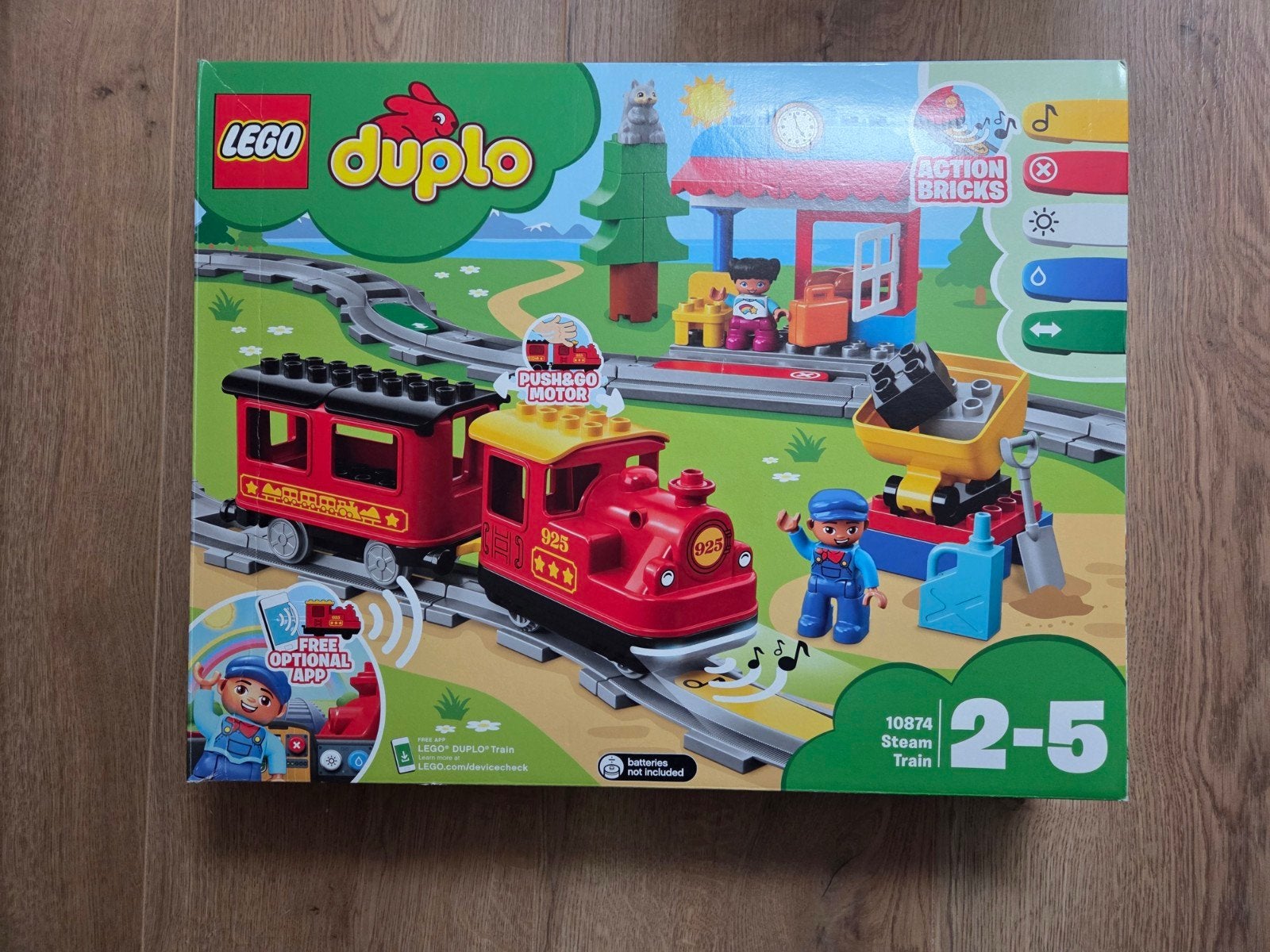 Lego duplo trein 10874, Ophalen of Verzenden, Zo goed als nieuw, Duplo, Inclusief doos