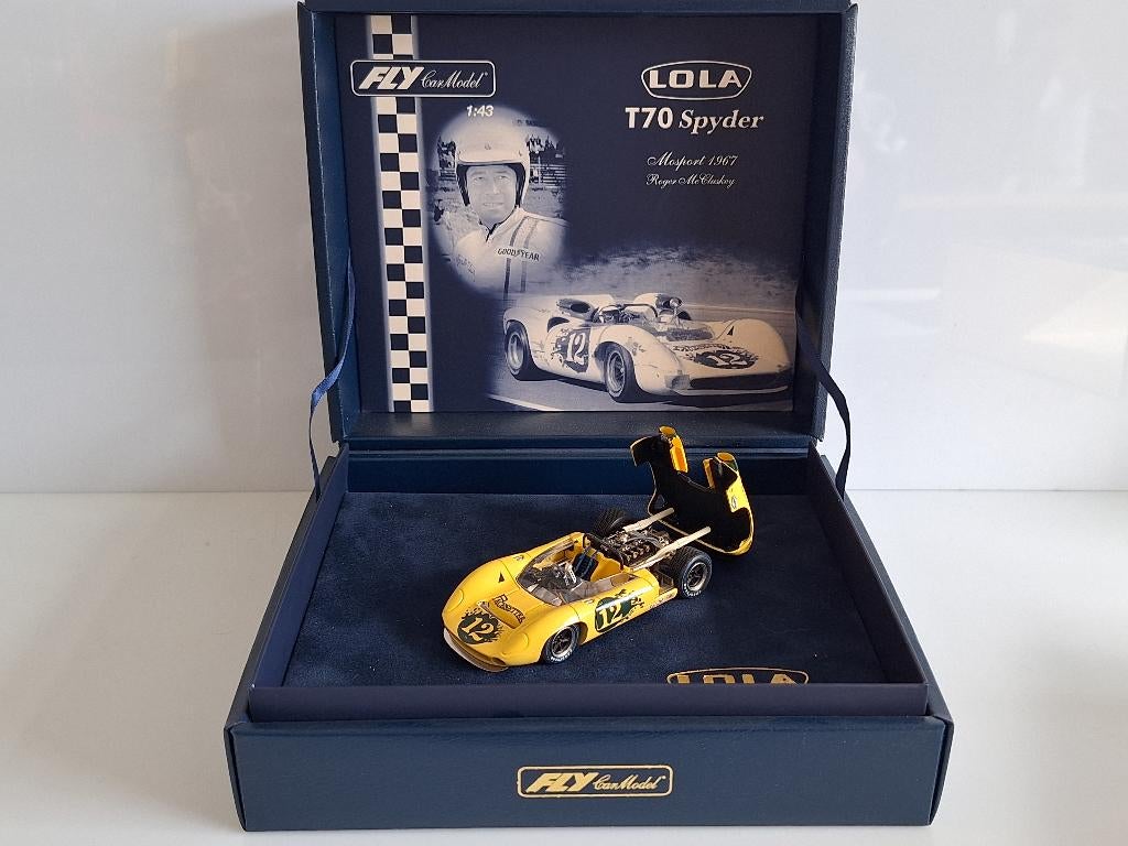 Fly 1:43 Lola T70 Spyder Mosport 1967 Roger Mc Gluskey, Overige merken, Auto, Fly, Nieuw