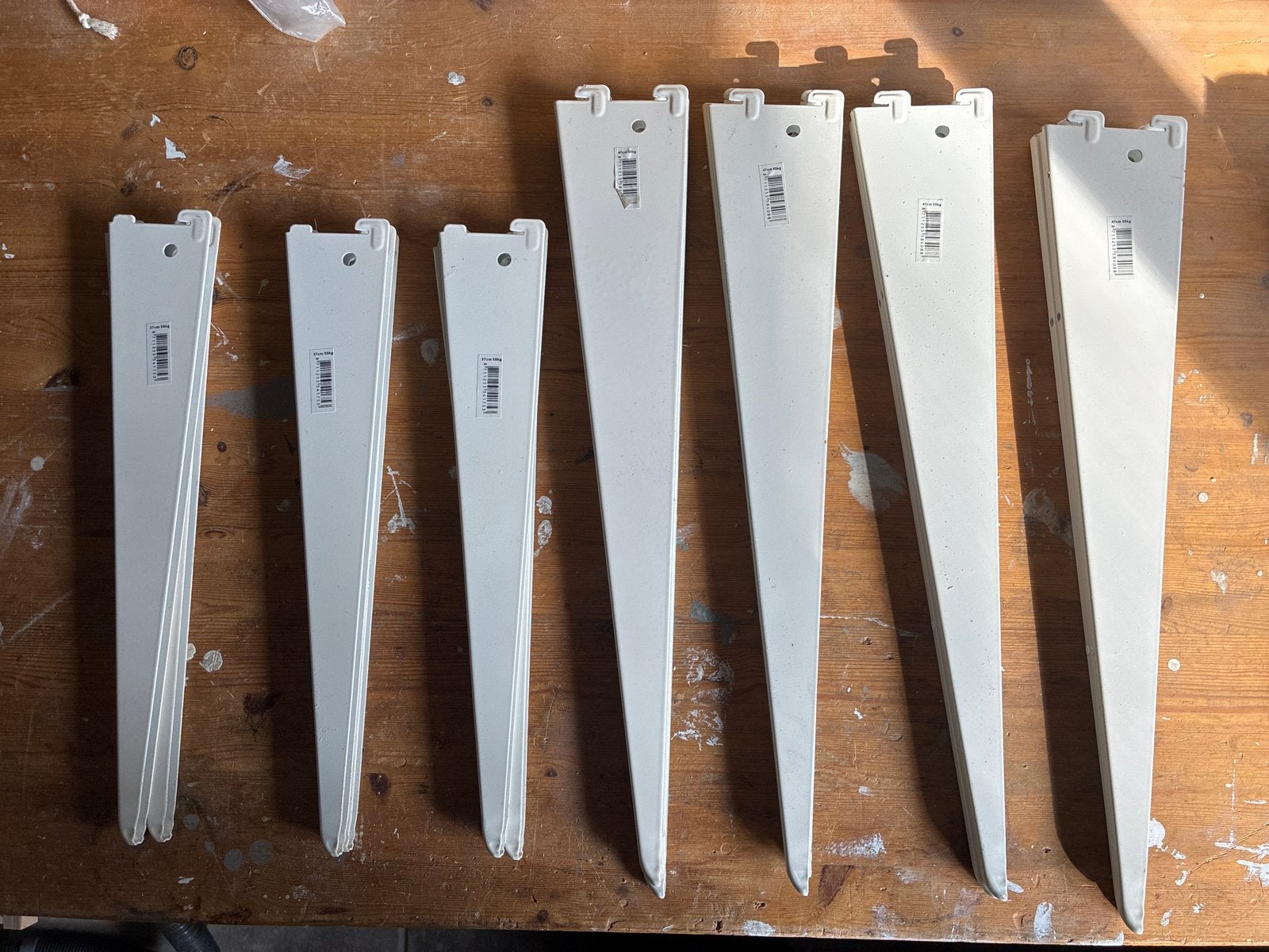 Verstelbare stelling 2 meter - 7 planken, Ophalen, Gebruikt