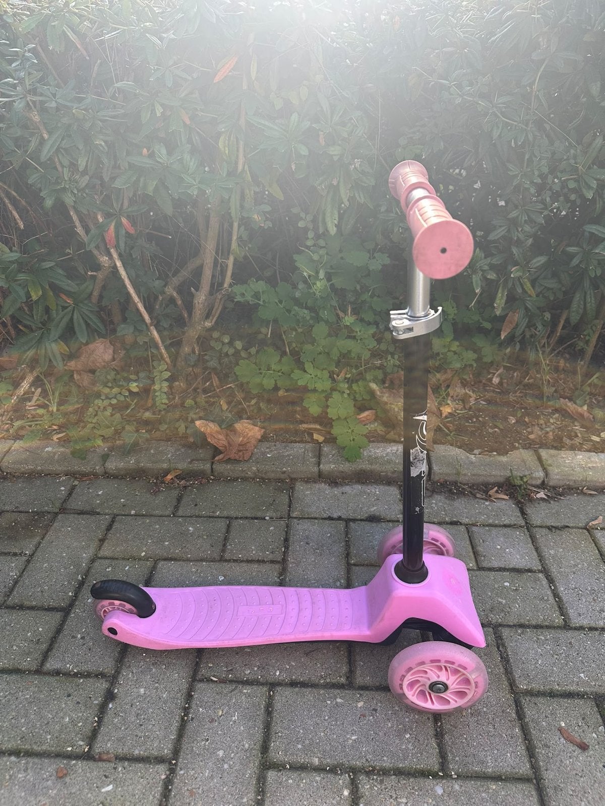 Roze kinderstep met 3 wielen, Fietsen en Brommers, Ophalen, Gebruikt, Gewone step