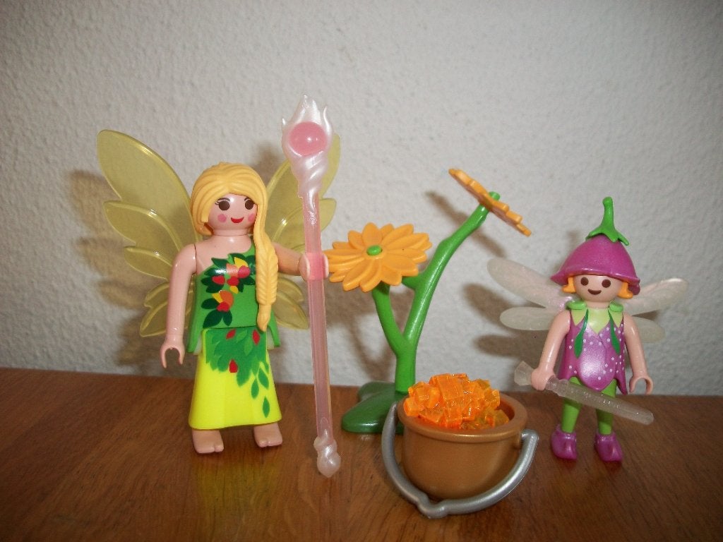 Elf en elfje pot goud met bloem en/of Viking met zoon, Ophalen of Verzenden, Nieuw, Complete set, Figuren