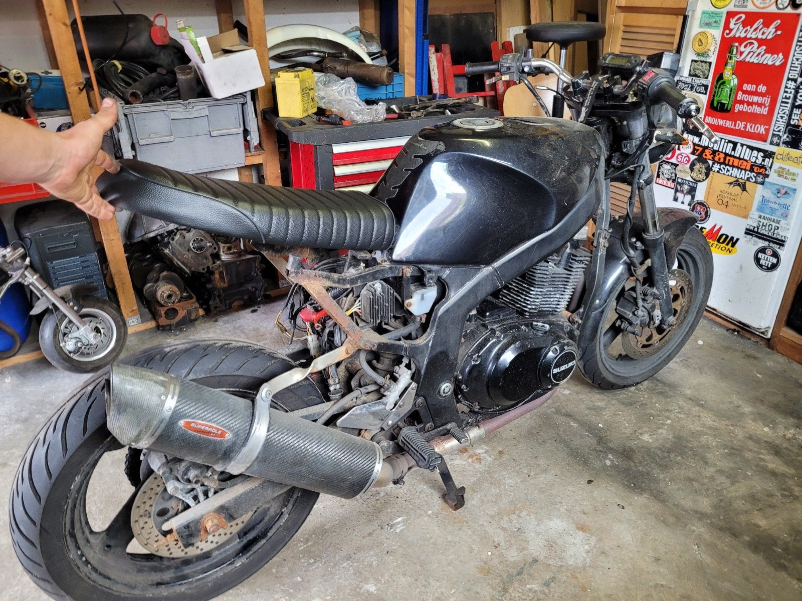 Suzuki GS 500E 1992 project motor, Motoren, Onderdelen | Suzuki, Ophalen, Gebruikt