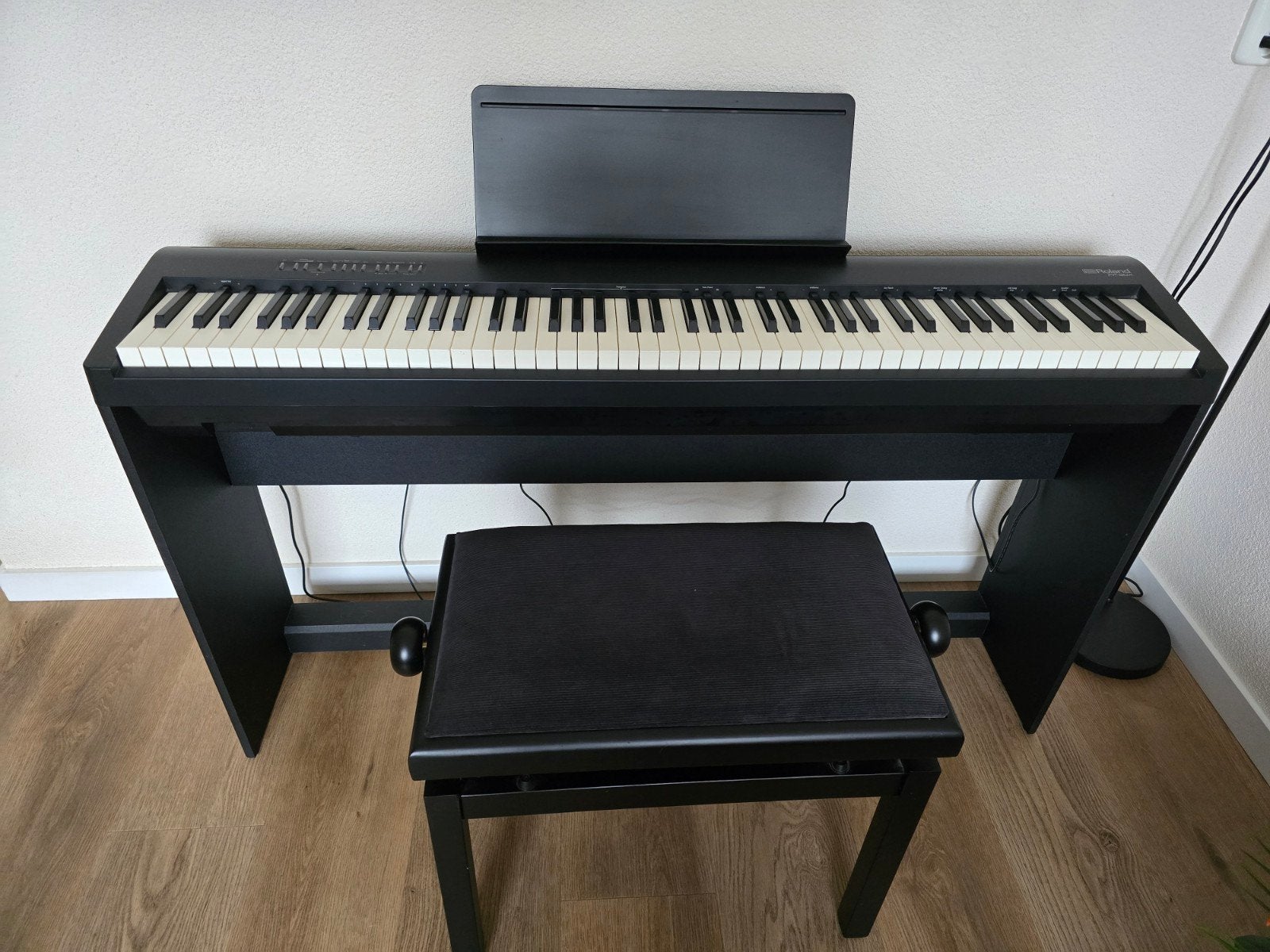 Digitale piano Roland FP-30X complete set, Ophalen, Zwart, Digitaal, Zo goed als nieuw