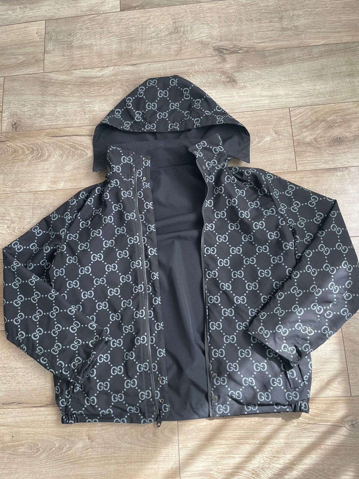 Gucci gg dubbelzijdige jas, Ophalen of Verzenden, Zo goed als nieuw, Maat 52/54 (L), Zwart