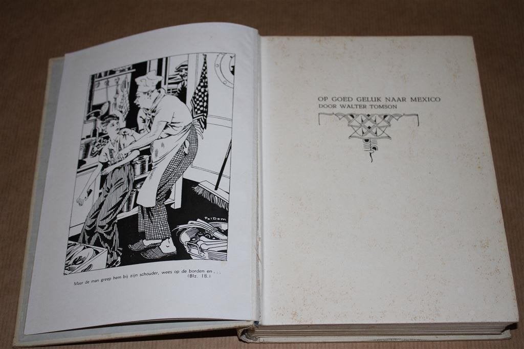Op goed geluk naar Mexico. Tomson. Kluitman 1935., Boeken, Ophalen of Verzenden, Gelezen