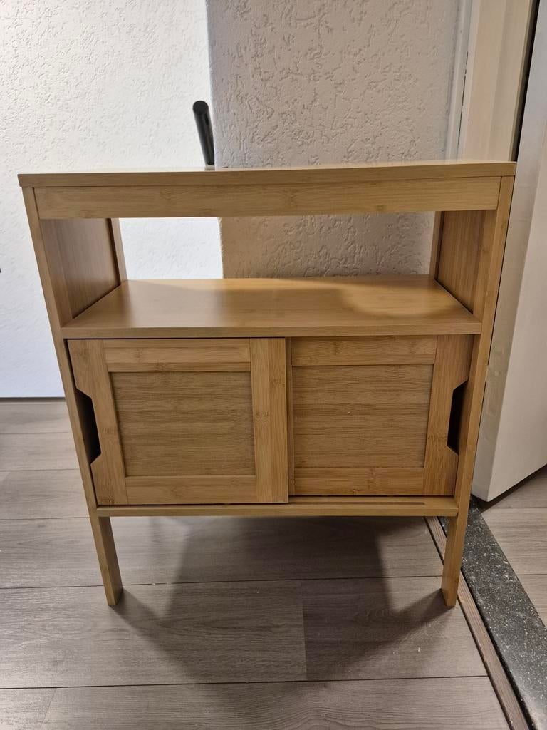 Bamboe wastafel kastje, Ophalen of Verzenden