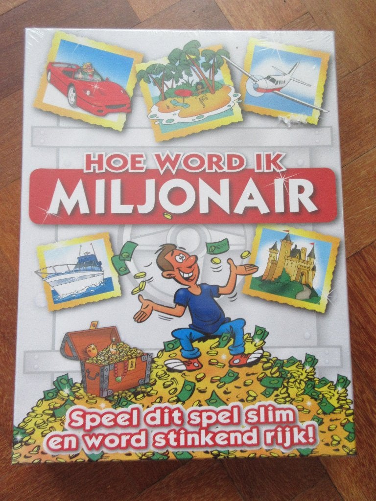 Hoe word ik miljonair ( bordspel nieuw in folie ), Een of twee spelers, Ophalen of Verzenden, Nieuw