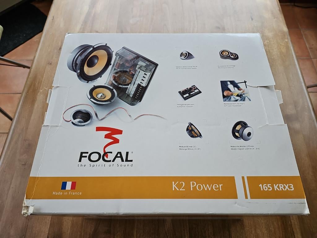 Zeer Hi-end en complete Focal KRX3 composet set incl doos, Auto diversen, Autospeakers, Zo goed als nieuw, Ophalen of Verzenden