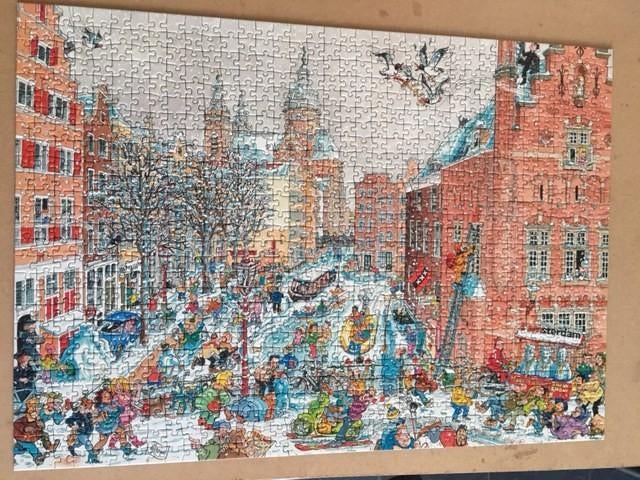 puzzels Fleroux / Frans le Roux: Cities of the world, Ophalen of Verzenden, 500 t/m 1500 stukjes, Zo goed als nieuw, Legpuzzel