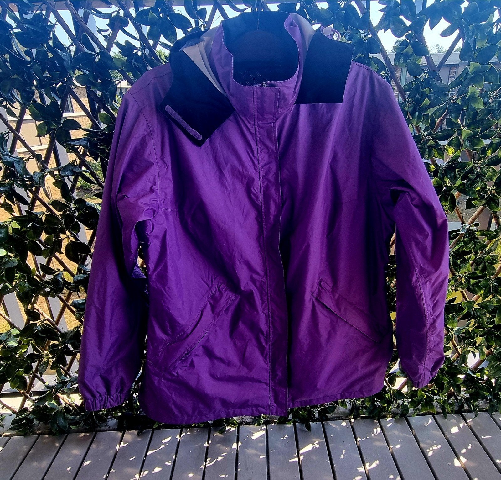 AGU Poray 5000 Ademend Regenjack Maat L Paars, Gebruikt, Ophalen of Verzenden, L, Dames