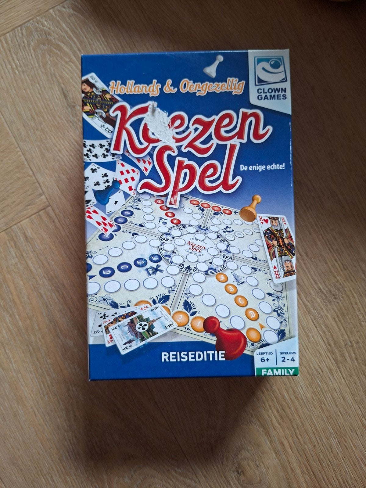 Keezen Spel Reiseditie - Hollands & Oergezellig Bordspel, Clown Games, Ophalen of Verzenden, Zo goed als nieuw, Een of twee spelers