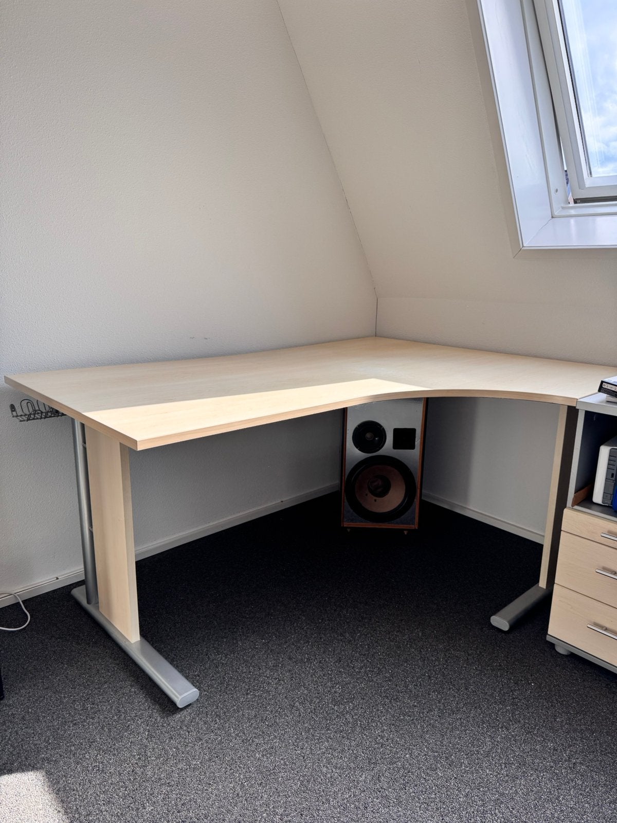 Te koop hoekbureau 160x80x72, Huis en Inrichting, Bureaus, Ophalen, Zo goed als nieuw