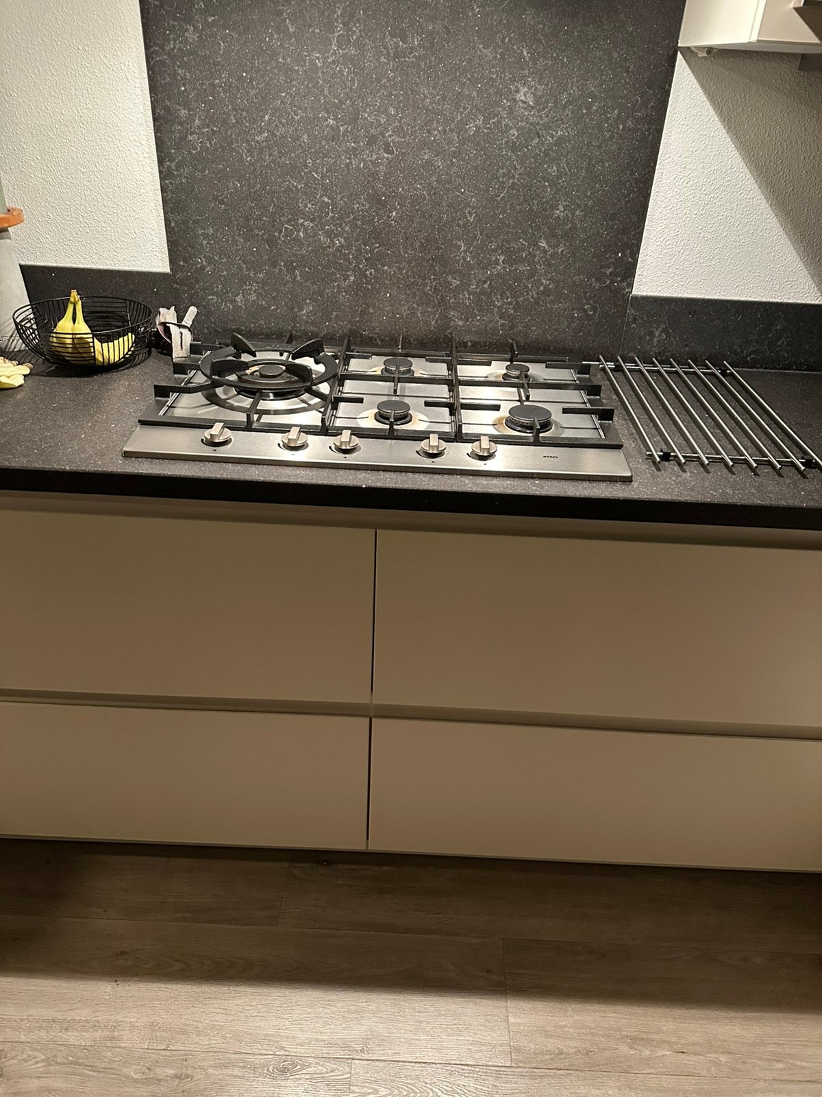 ATAG 5 pits gas kookplaat, Witgoed en Apparatuur, Ophalen, Zo goed als nieuw, Inbouw, Gas