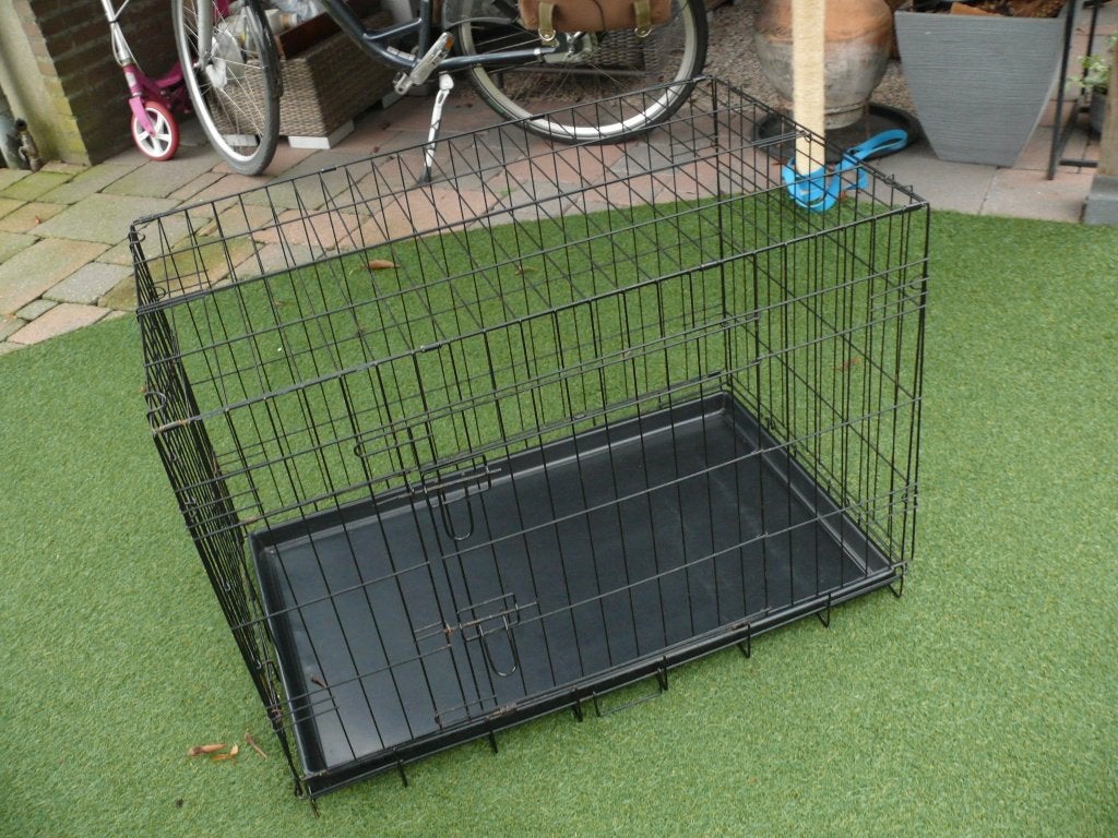 zwarte Bench 93 X 60 X 64 cm, Dieren en Toebehoren, Ophalen of Verzenden, Zo goed als nieuw