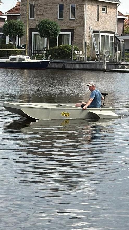 Visboot, demontabel, onverwoestbaar., Watersport en Boten, Motorboten en Motorjachten, Visboot, Ophalen, Nieuw, Overige materialen