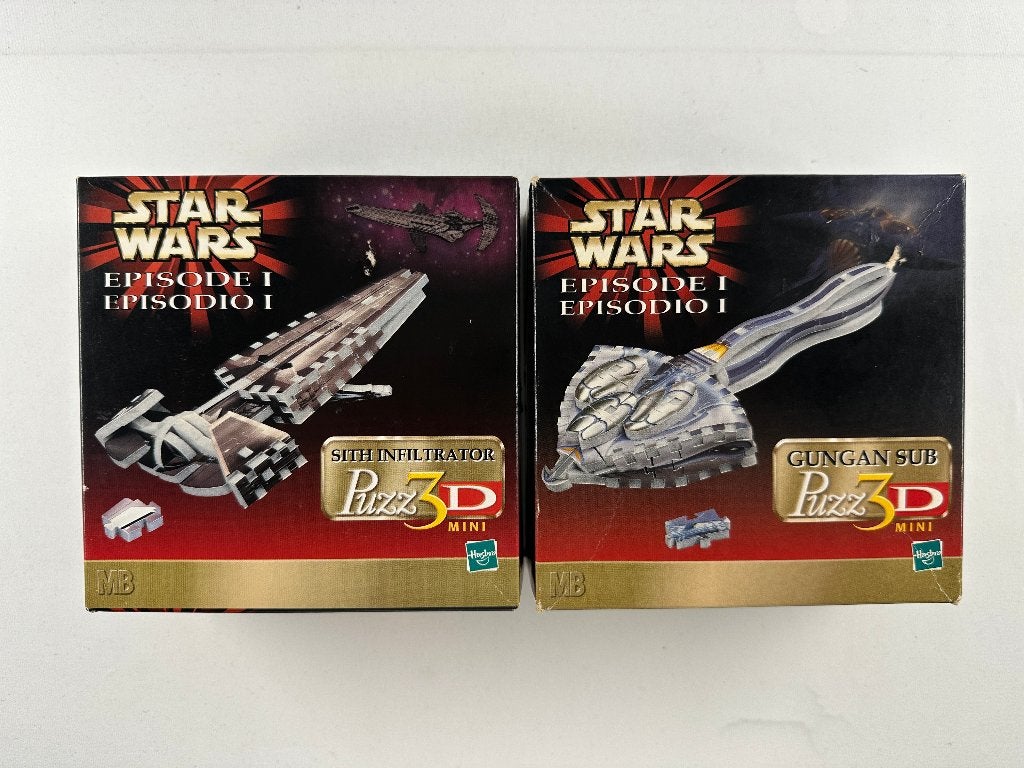 Star Wars 3D Puzzel Mini 2 stuks - Compleet, Star Wars, Gebruikt, Overige typen, Onbekend
