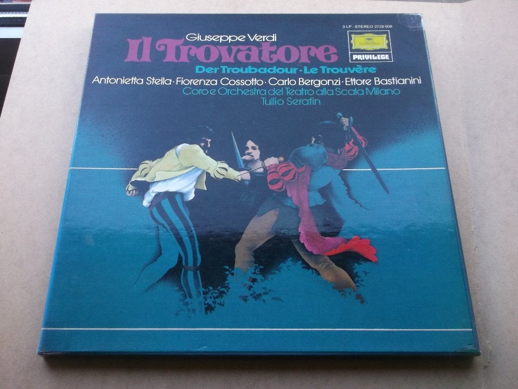 Verdi~Il Trovatore~Stella~Cossoto~Bergonzi~Tulio Serafin, Opera of Operette, Ophalen of Verzenden, Zo goed als nieuw, 12 inch